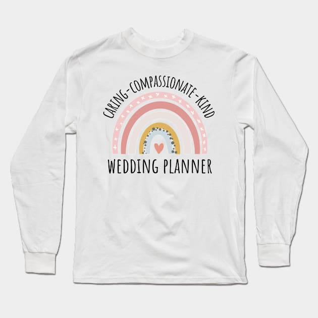 wedding planner rainbow pastel Long Sleeve T-Shirt by IndigoPine